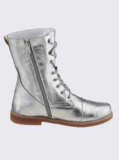 Bottines à lacets cuir nappa de vache