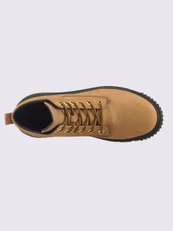 Bottines à lacets cuir vachette
