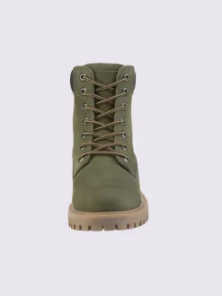 Bottines à lacets cuir vachette