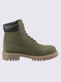 Bottines à lacets cuir vachette
