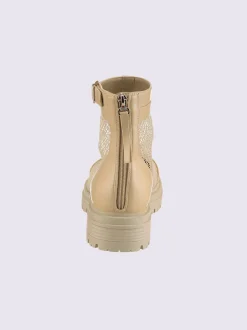 Bottines matière synthétique