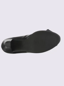 Chaussure à bout ouvert imitation cuir souple