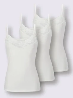 Chemise à bretelles côtes fines