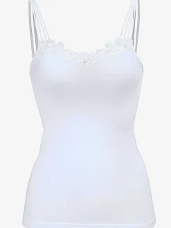 Chemise débardeur femme bretelles fantaisie toucher soyeux