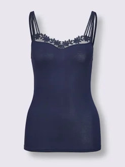 Chemise débardeur femme bretelles fantaisie toucher soyeux