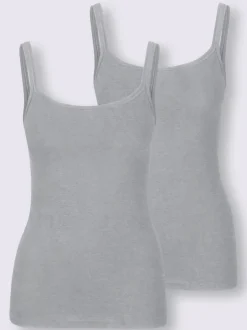 Chemise débardeur femme unie en jersey fin