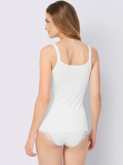 Chemise débardeur femme unie en jersey fin