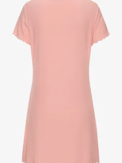 Chemise de nuit en matière côtelée