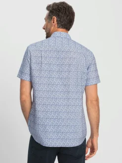 Chemise à manches courtes ravissant tissu imprimé