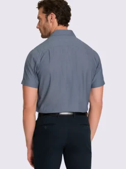 Chemise à manches courtes revêtement nano imperméable
