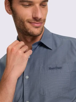 Chemise à manches courtes revêtement nano imperméable