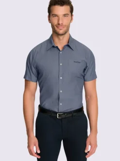 Chemise à manches courtes revêtement nano imperméable