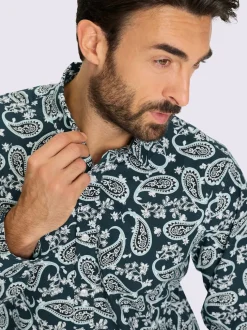 Chemise à manches longues imprimé tendance