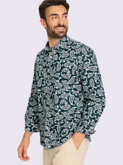 Chemise à manches longues imprimé tendance