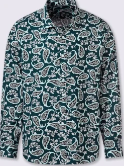 Chemise à manches longues imprimé tendance