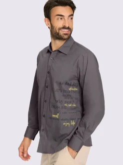 Chemise à manches longues motif imprimé