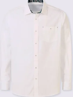 Chemise à manches longues nombreux détails mode