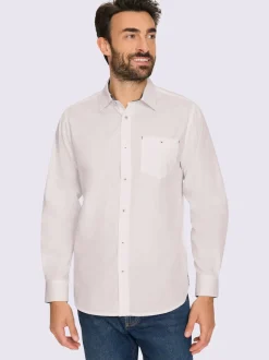 Chemise à manches longues nombreux détails mode