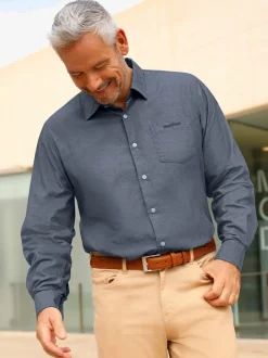 Chemise à manches longues revêtement nano imperméable