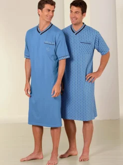 Chemises de nuit homme à manches courtes