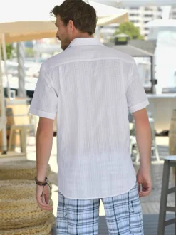 Chemise seersucker léger