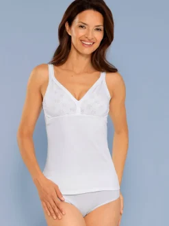 Chemise soutien-gorge côtes fines