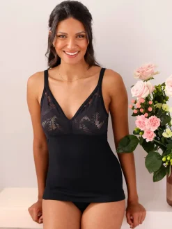Chemise soutien-gorge sans armatures côtes fines