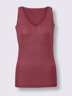 Chemise soutien-gorge sans armatures côtes fines