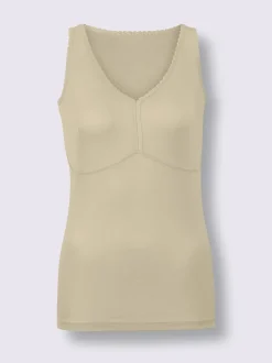 Chemise soutien-gorge sans armatures côtes fines