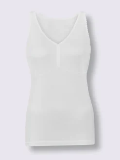 Chemise soutien-gorge sans armatures côtes fines