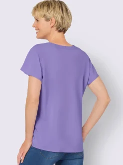 Chemisier encolure arrondie avec petit v