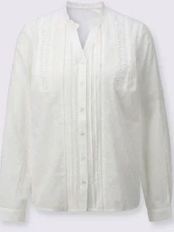 Chemisier en dentelle pur coton