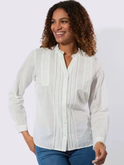 Chemisier en dentelle pur coton