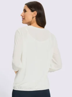 Chemisier à enfiler qualité polyester douce et fluide