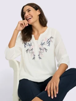 Chemisier à enfiler qualité polyester douce et fluide