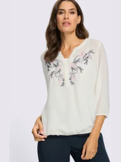 Chemisier à enfiler qualité polyester douce et fluide