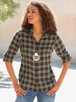 Chemisier en flanelle pur coton