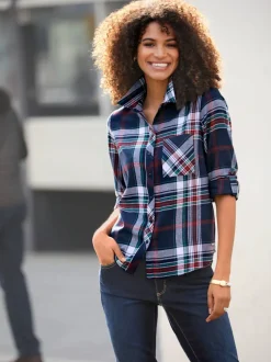 Chemisier en flanelle pur coton