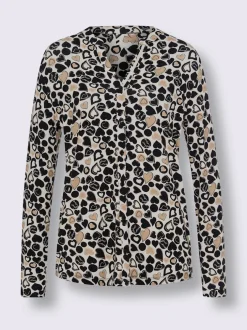 Chemisier en jersey motif cœur tendance
