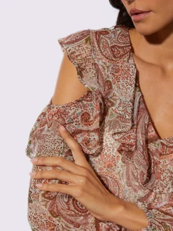 Chemisier en mousseline viscose