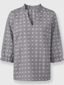 Chemisier joli motif jacquard