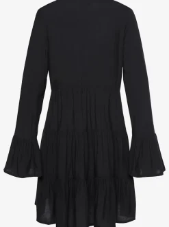 Chemisier long robe caftan courte à encolure en v