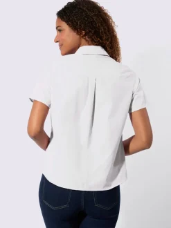 Chemisier à manches courtes 50% coton