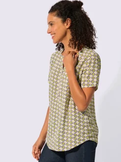 Chemisier à manches courtes pure viscose