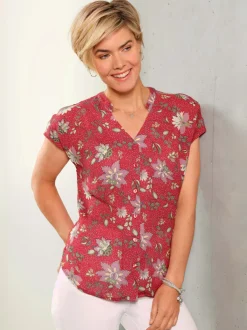 Chemisier à manches courtes 100% viscose