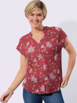 Chemisier à manches courtes 100% viscose