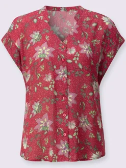 Chemisier à manches courtes 100% viscose