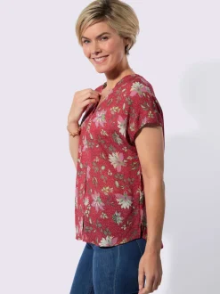 Chemisier à manches courtes 100% viscose
