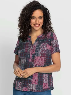 Chemisier à manches courtes viscose (ecovero)