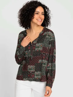 Chemisier à manches longues pure viscose